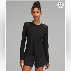 NWT Lululemon Sculpt Long Sleeve Shirt in Black size 4